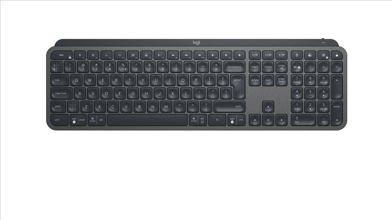 Logitech MX Keys for Business tastiera RF senza fili + Bluetooth Italiano Grafite